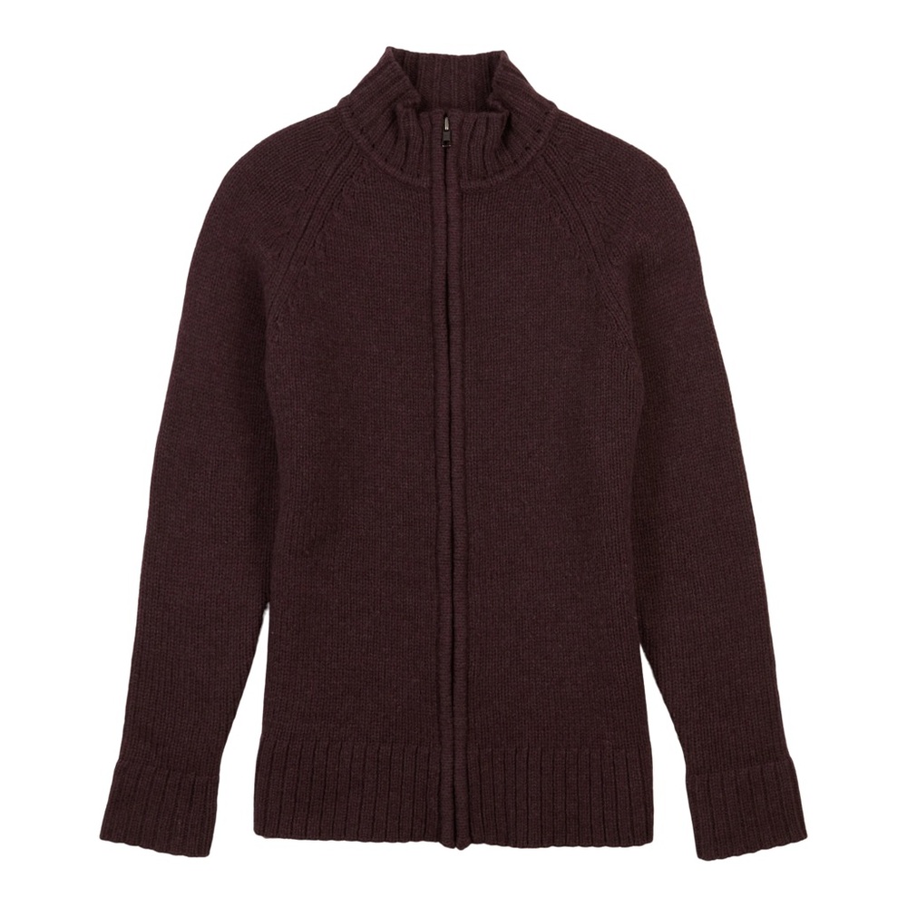Patagonia Lambswool Full Zip Cardigan never worn Ladies Large Maroon